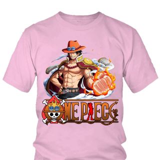 Áo thun Nam One Piece Ace Anime Mẫu 12 7 Màu