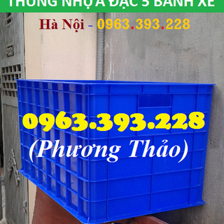 Cung cấp thùng nhựa đặc 5 bánh xe 8 bánh xe 16 bánh xe tại Hà Nội giá sỉ