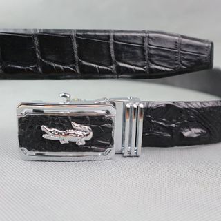 Dây Nịt Da Cá Sấu Liền Nguyên Con Phần Gai Lưng CB01-01G Giá Tại Xưởng Thắt Lưng Da Cá Sấu