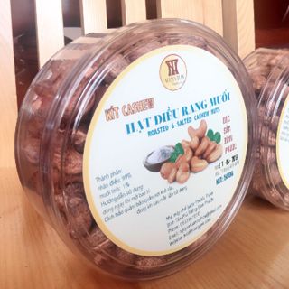Hạt điều rang muối loại A hộp nhựa