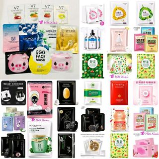 Combo mix 50 miếng mặt nạ nội địa Trung như BioaquaOne Sping và các hãng khác