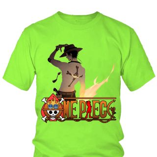 Áo thun Nam One Piece Ace Anime Mẫu 13 7 Màu