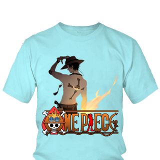 Áo thun Nam One Piece Ace Anime Mẫu 13 7 Màu