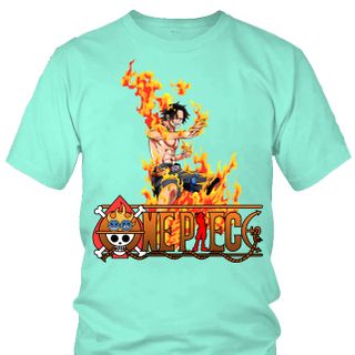 Áo thun Nam One Piece Ace Anime Mẫu 6 7 Màu