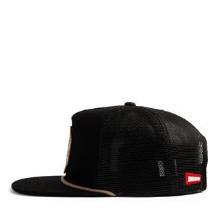 Nón snapback thời trang logo Silver Brown màu Đen
