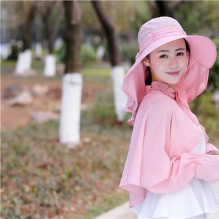 Nón chống nắng mẫu trơn - tặng áo thời trang