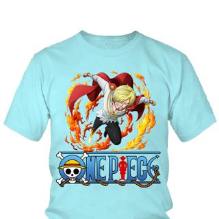 Áo thun Nam One Piece Sanji Anime Mẫu 3 7 Màu