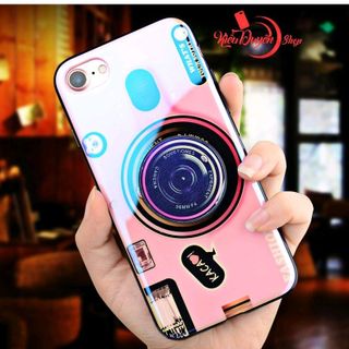 Ốp lưng hình máy ảnh kèm Popsocket nhiều dòng máy