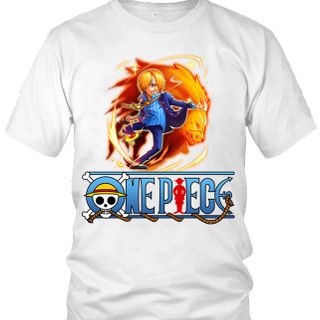 Áo thun Nam One Piece Sanji Anime Mẫu 5 7 Màu