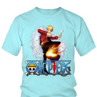 Áo thun Nam One Piece Sanji Anime Mẫu 6 7 Màu