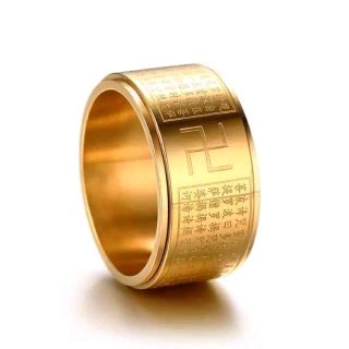 NHẪN BÁT NHÃN TÂM KINH VÀNG - BÌNH AN MAY MẮN