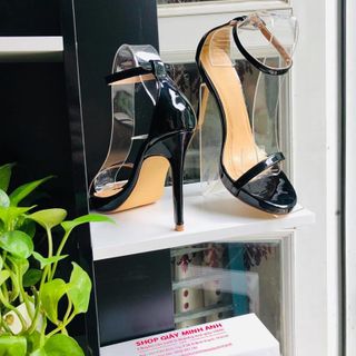 SANDAL ĐEN MẢNH BÓNG 11P