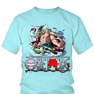Áo thun Nam One Piece Râu Trắng Anime Mẫu 3 7 Màu
