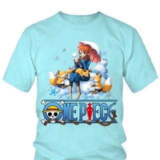 Áo thun Nam One Piece Nami Anime Mẫu 8 7 Màu
