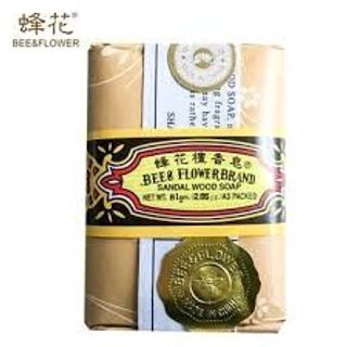 1 hộp 4 cục Xà bông trầm đàn hương Bee - Flower brand