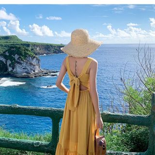 Đầm Maxi Cột Dây Vai