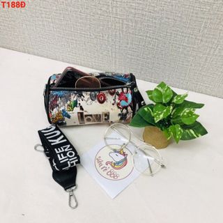 Túi đeo chéo trống họa tiết nữ