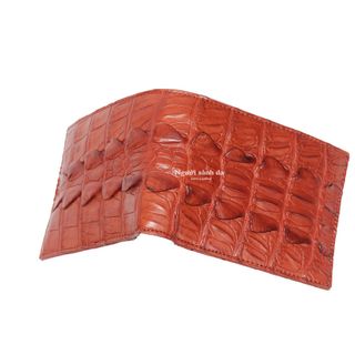 Ví da cá sấu gai đuôi 2 mặt
