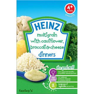 Bột ăn dặm Heinz Ngũ cốc súp lơ bông cải và phomai 125g - giá sỉ