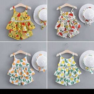 Set đồ bộ Bé gái kèm mũ cực yêu