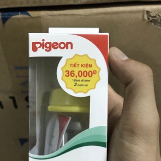 Pigeon -Bình uống nước 50ml tặng kèm núm vú silicon siêu mềm giá sỉ