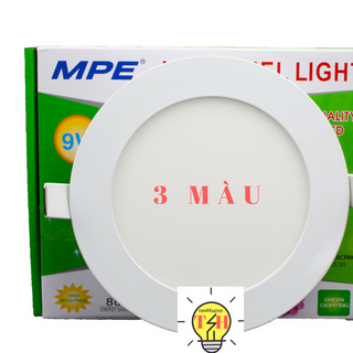 Đèn Led Panel tròn 3 MÀU MPE 9W