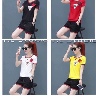 Set Bộ đồ thể thao tam giác in GIVE Way
