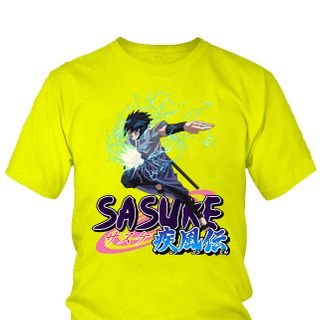 Áo thun Nam Naruto Sasuke Uchiha Anime Mẫu 15