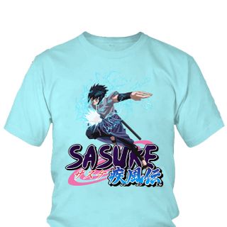Áo thun Nam Naruto Sasuke Uchiha Anime Mẫu 15