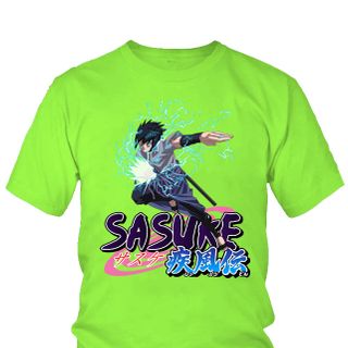 Áo thun Nam Naruto Sasuke Uchiha Anime Mẫu 15