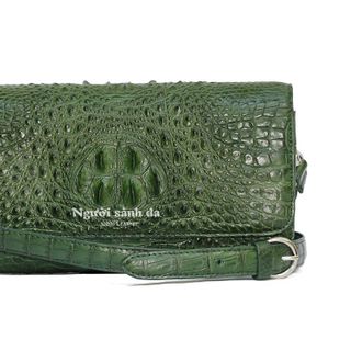 Túi nữ da cá sấu gấp 3 bản lớn