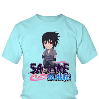 Áo thun Nam Naruto Sasuke Uchiha Anime Mẫu 3