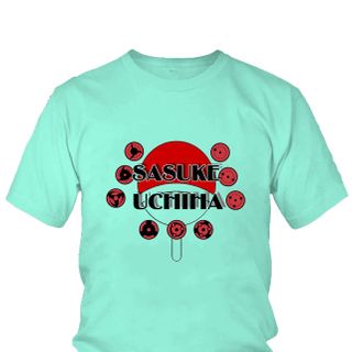 Áo thun Nam Naruto Sasuke Uchiha Anime Mẫu 16