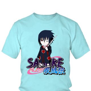 Áo thun Nam Naruto Sasuke Uchiha Anime Mẫu 4