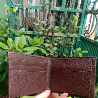 Ví bóp nam da cá sấu gai lưng 1 mặt