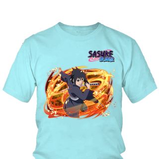 Áo thun Nam Naruto Sasuke Uchiha Anime Mẫu 19