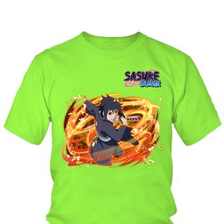 Áo thun Nam Naruto Sasuke Uchiha Anime Mẫu 19