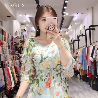 ĐẦM HỌA TIẾT TAY BÈO