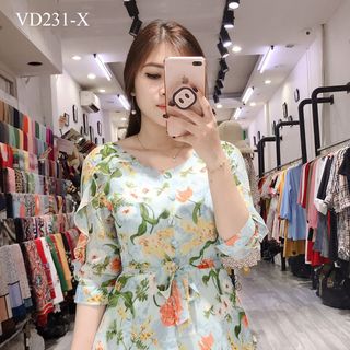 ĐẦM HỌA TIẾT TAY BÈO