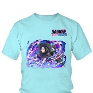 Áo thun Nam Naruto Sasuke Uchiha Anime Mẫu 21