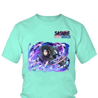 Áo thun Nam Naruto Sasuke Uchiha Anime Mẫu 21