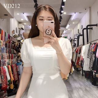 ĐẦM DỰ TIỆC PHỐI REN GÂN