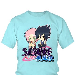 Áo thun Nam Naruto Sasuke Uchiha Anime Mẫu 8