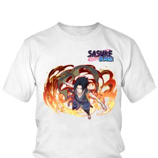 Áo thun Nam Naruto Sasuke Uchiha Anime Mẫu 22