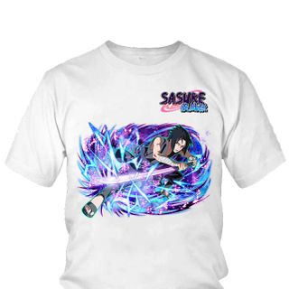 Áo thun Nam Naruto Sasuke Uchiha Anime Mẫu 23 giá sỉ