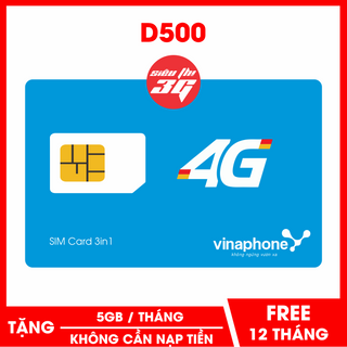 SIM VIETTEL D500 - Sim 4g Viettel Vào Mạng Không Giới Hạn Cả Năm Không Cần Nạp Tiền Giá Rẻ Nhất Việt Nam - D500VT