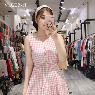 ĐẦM MIDI CARO SÁT NÁCH