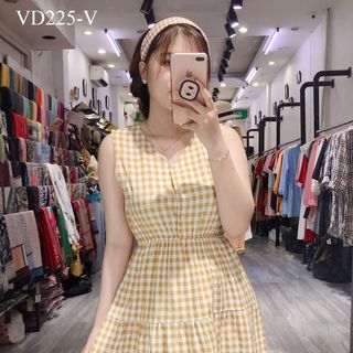 ĐẦM MIDI CARO SÁT NÁCH