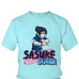 Áo thun Nam Naruto Sasuke Uchiha Anime Mẫu 13