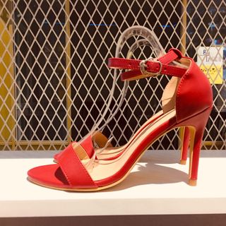 Sandal 7 phân - Da lì - Màu Đỏ